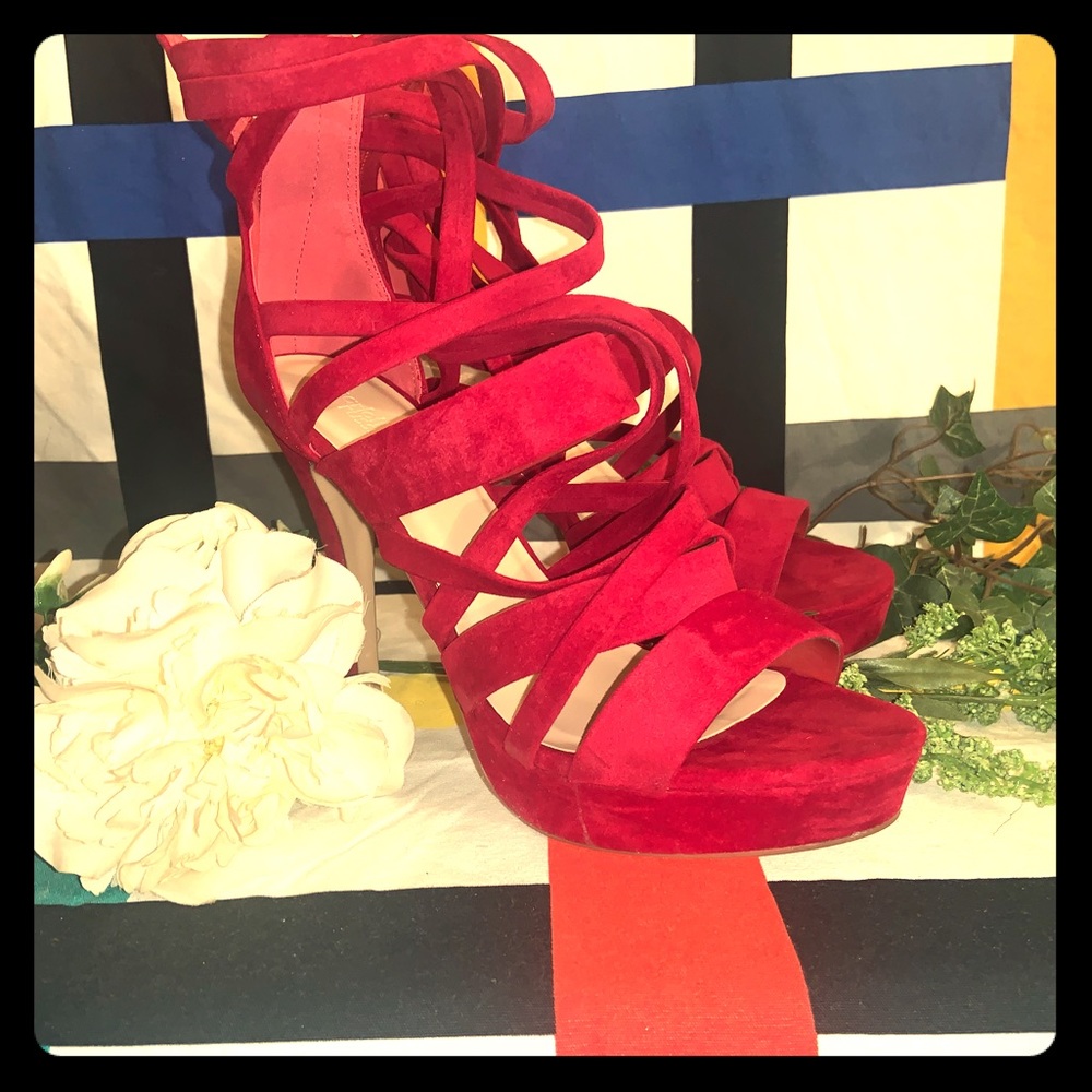Red Strappy heels